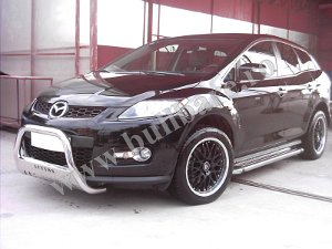 MAZDA CX7 '06+ Bullbar inox Mazda CX7, bullbar poliuretan Mazda CX7, praguri inox Mazda CX7, praguri aluminiu Mazda CX7, toros-uri...